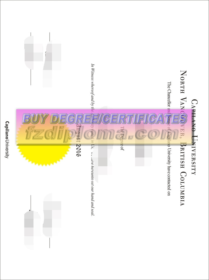 How to Create a Fake Capilano University Diploma: Step-by-Step Guide