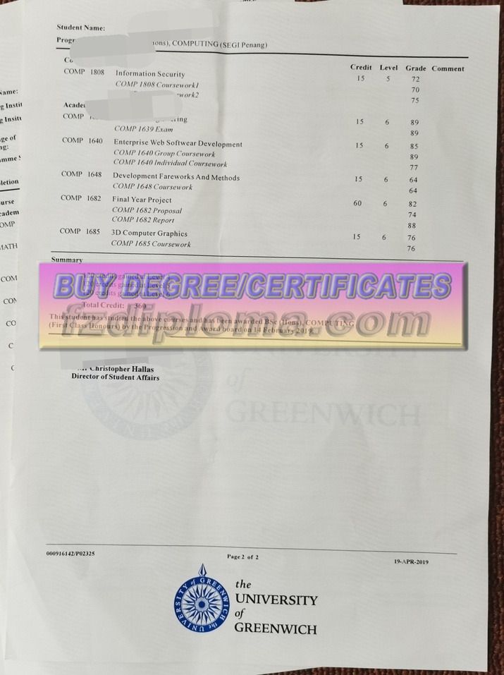Is It Possible to Buy a Fake University of Greenwich Degree?