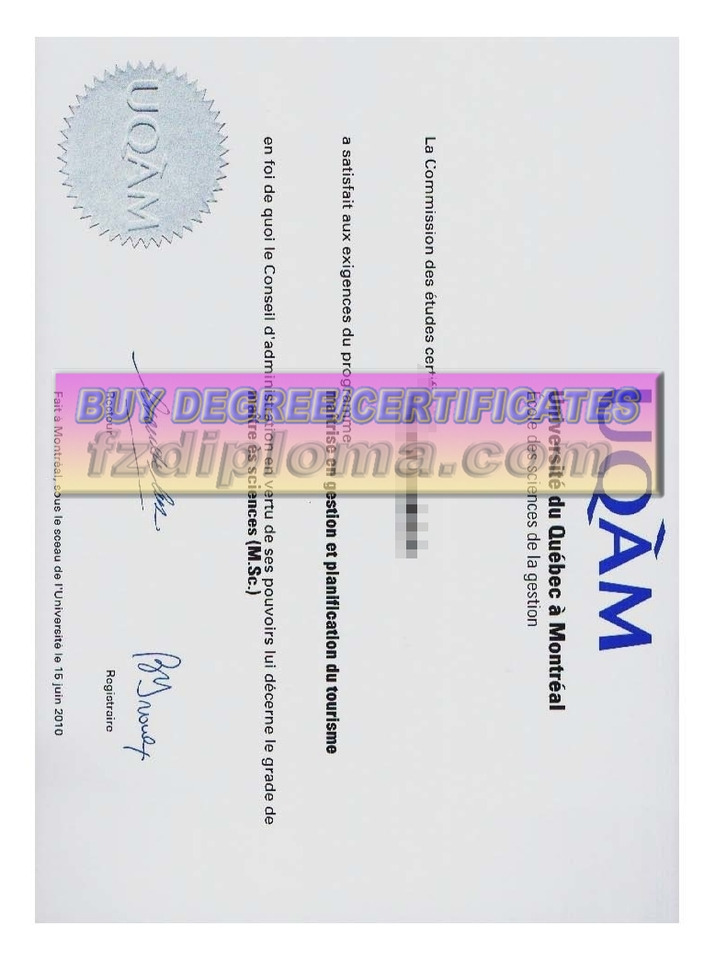 Where to Purchase a Fake University of Quebec at Montreal (UQAM) Degree: A Buyer’s Guide