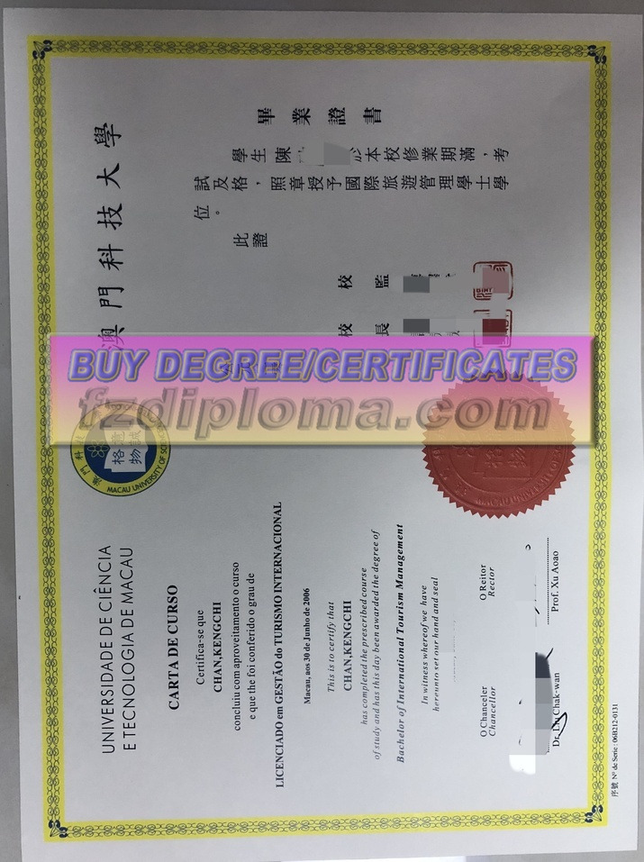Purchase Fake Macau University of Science and Technology Diploma: Is It Worth the Risk?
