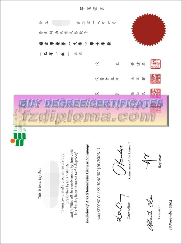 Purchase Phony Hong Kong Institute of Education Degree: Is It Worth the Investment?