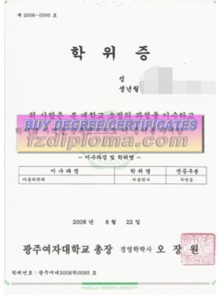 Is It Possible to Buy a Fake Gwangju Women’s University Diploma?