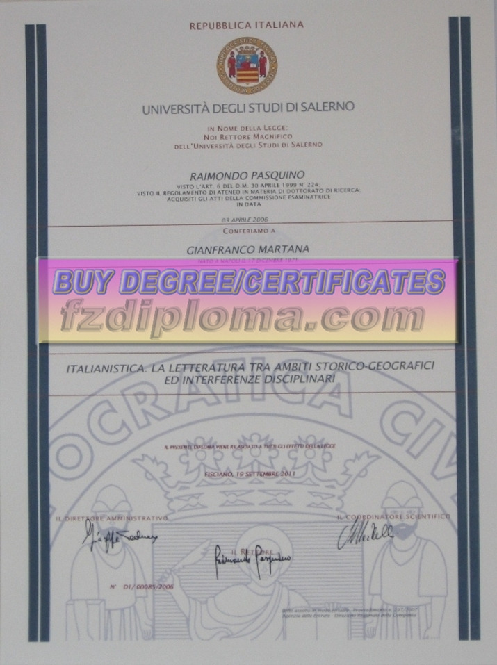 The Best "Fake" Degree from Università degli Studi di Salerno: Navigating the Path to Your Career