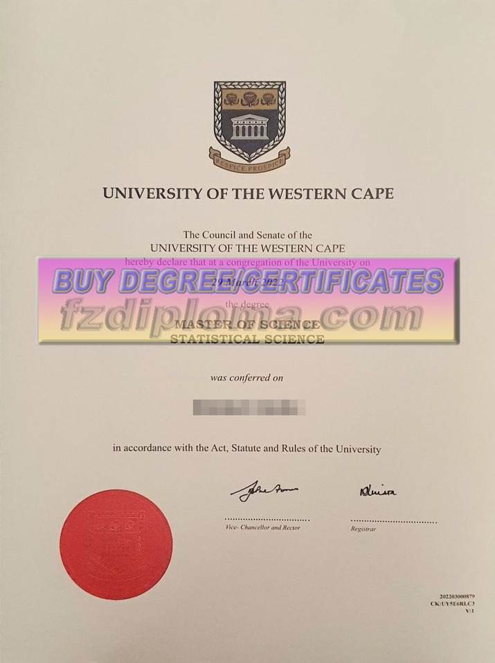 Where to Purchase a Best Fake Diploma from the University of the Western Cape