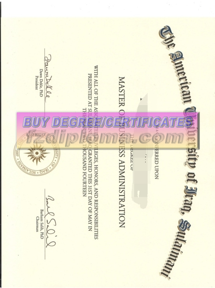 Copy Fake American University of Iraq Sulaimani Degree: A Step-by-Step Guide