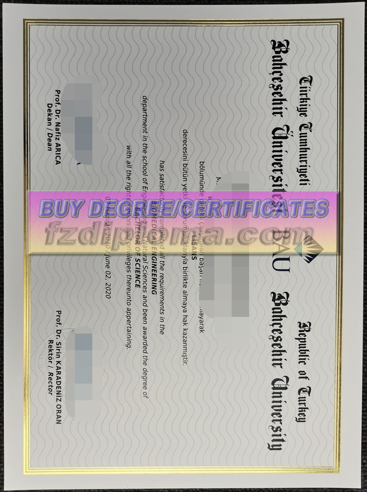 How to Copy a Fake Bahçesehir University Diploma: A Step-by-Step Guide