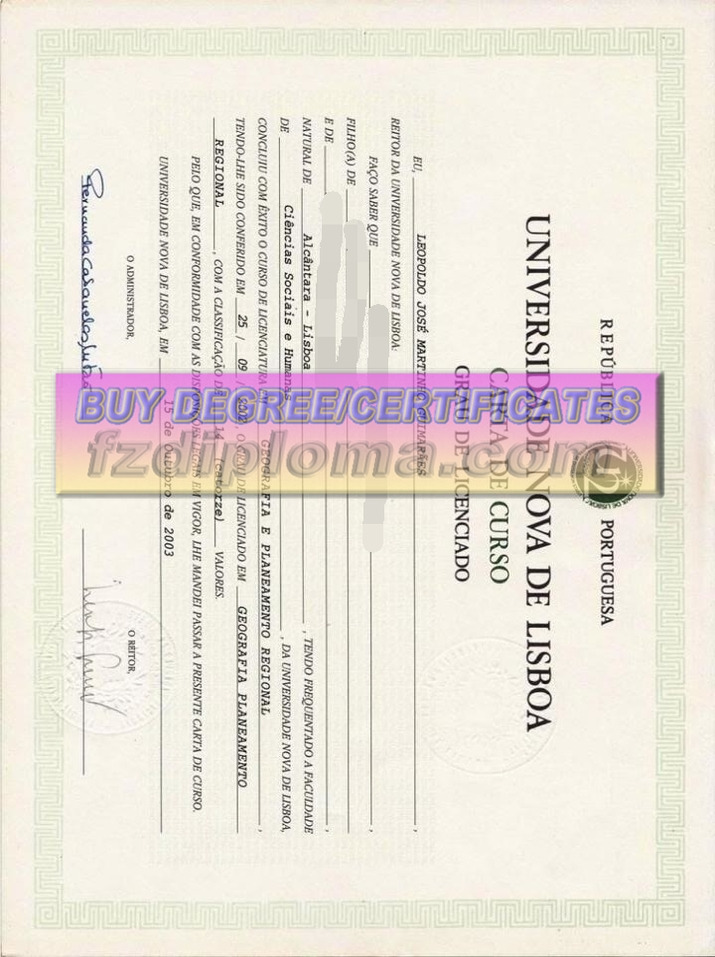 How to Copy a Universidade Nova de Lisboa Degree: A Step-by-Step Guide