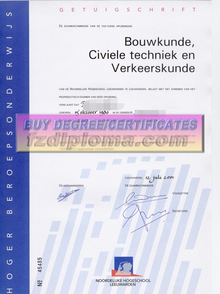 How to Purchase a Degree from Noordelijke Hogeschool Leeuwarden