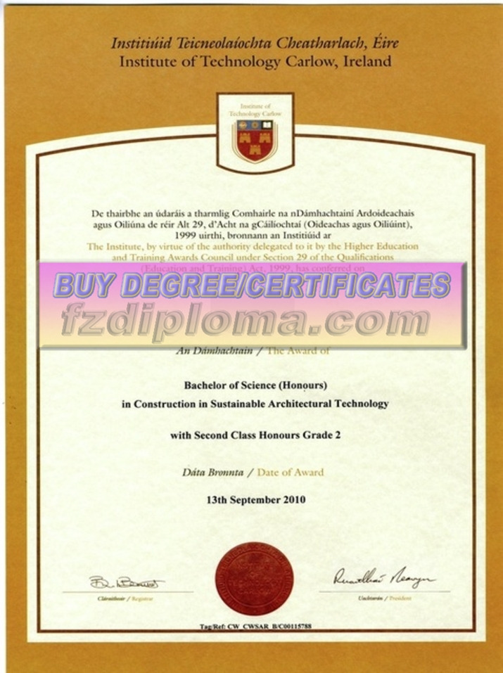 How Fast Can You Get a Fake Institute of Technology Carlow Diploma?
