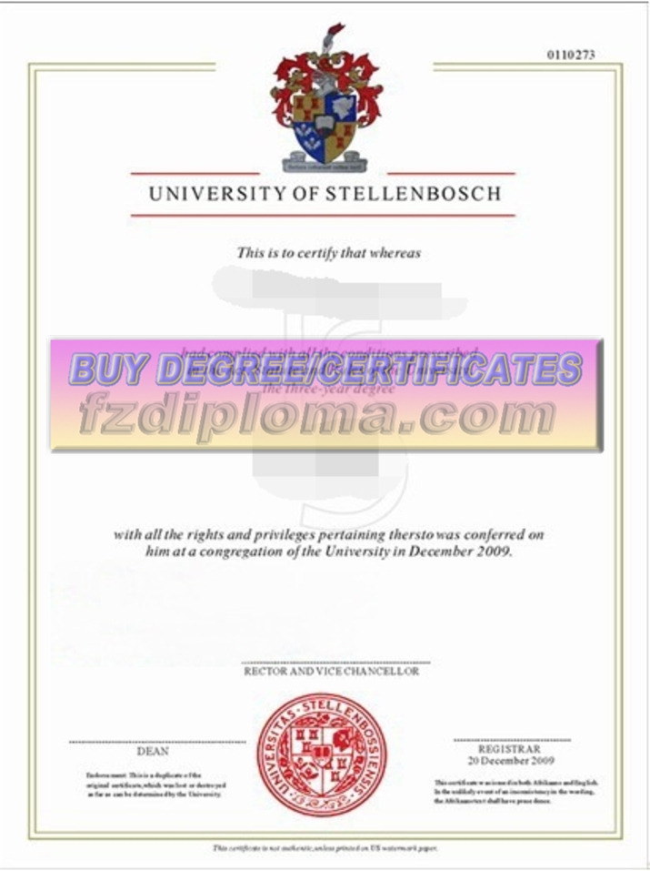 How to Create a Fake University of Stellenbosch Degree: Step-by-Step Guide