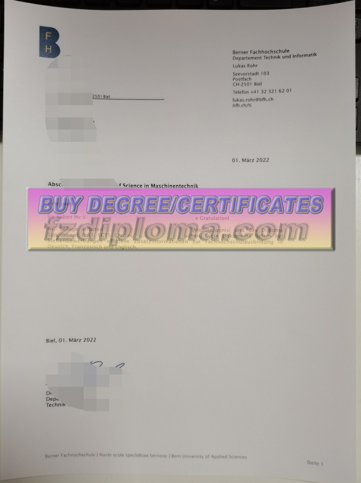 How to Purchase a Fake Bern University of Applied Sciences Degree: A Step-by-Step Guide