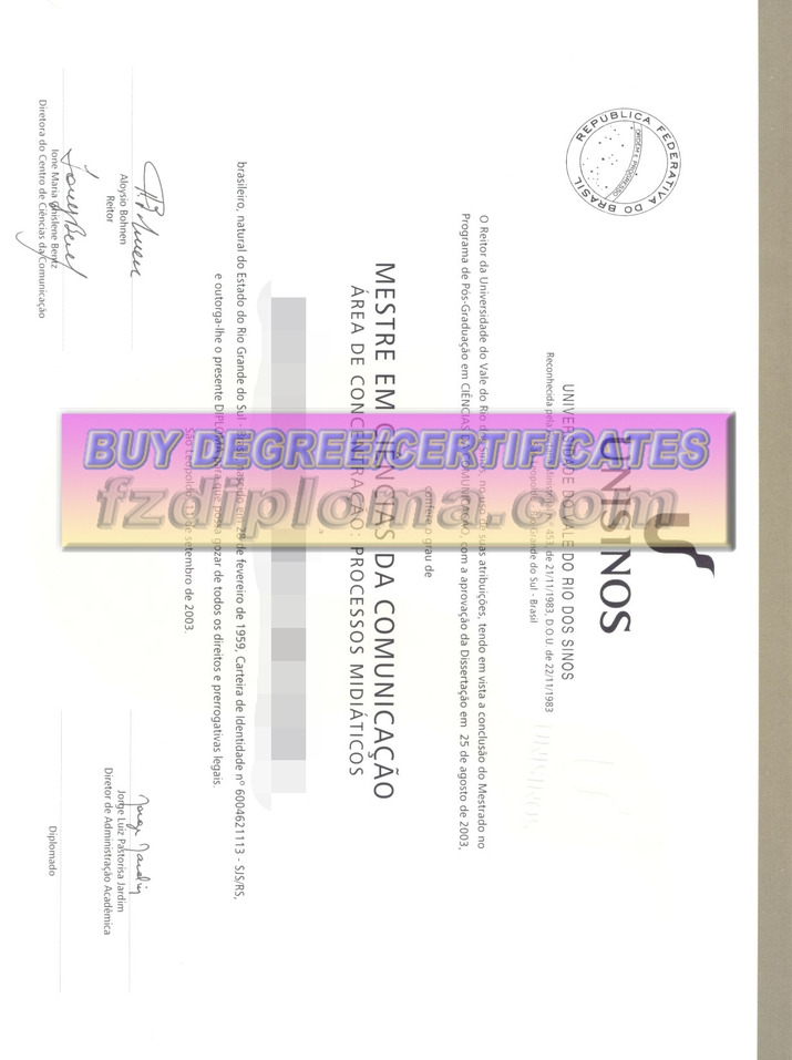 How to Make a Fake Universidade do Vale do Rio dos Sinos Diploma: A Step-by-Step Guide