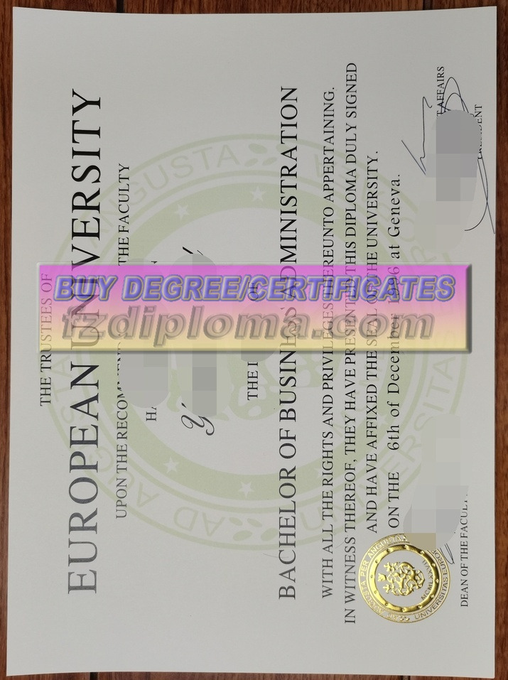 Order Your EUI University Diploma: The First Step to Global Recognition