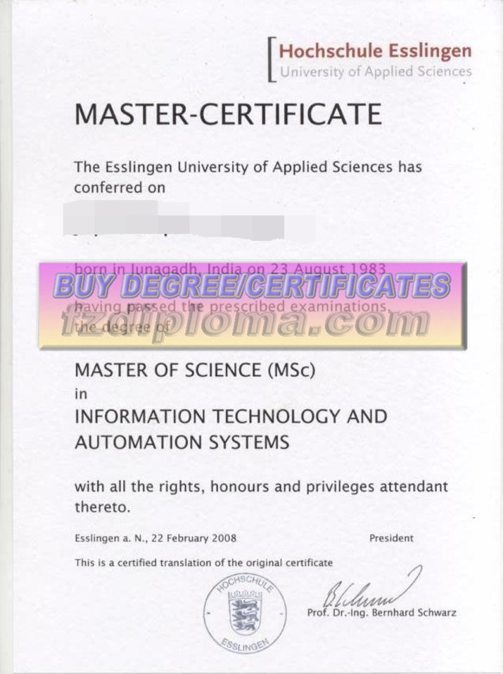 Looking for a Purchase Fake Hochschule Esslingen University of Applied Sciences Diploma? Here’s What You Need to Know
