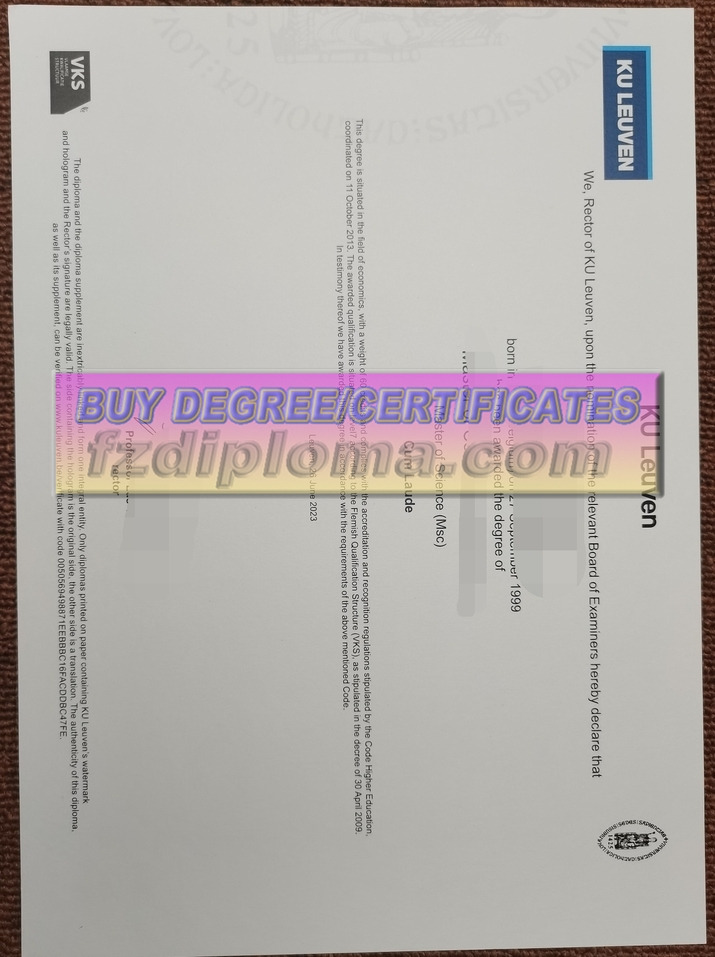 Purchase Fake Katholieke Universiteit Leuven Degree: What You Need to Know