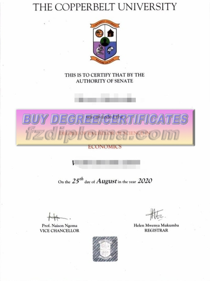 Purchasing a Fake Diploma from The Copperbelt University: A Comprehensive Guide