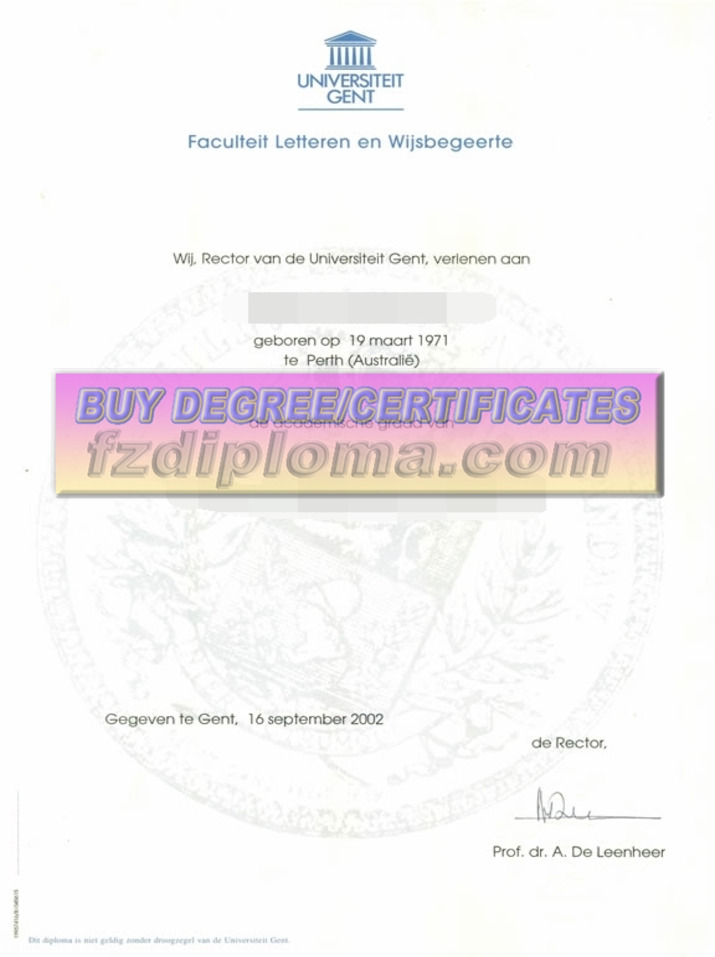 Purchase Fake Universiteit Gent Degree: Is It Worth the Risk?