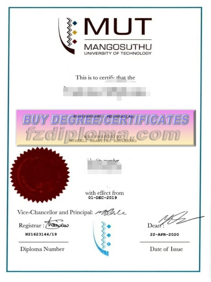 Purchase Phony Mangosuthu University of Technology Diploma: What You Need to Know