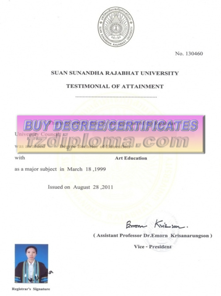 The Steps to Buy a Fake Suan Sunandha Rajabhat University Diploma