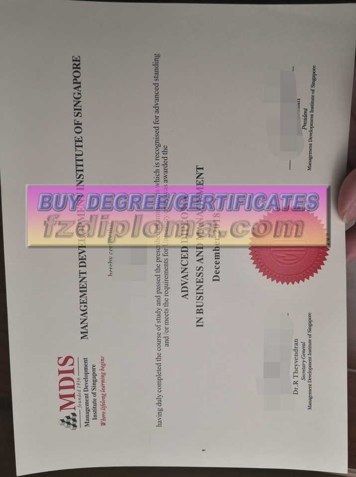 How to Buy a Management Development Institute of Singapore (MDIS) Diploma