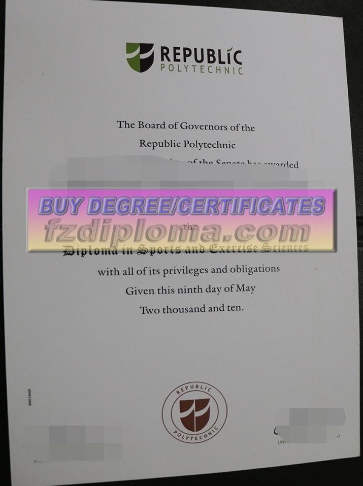 Exploring the Benefits of a Replica Republic Polytechnic Diploma