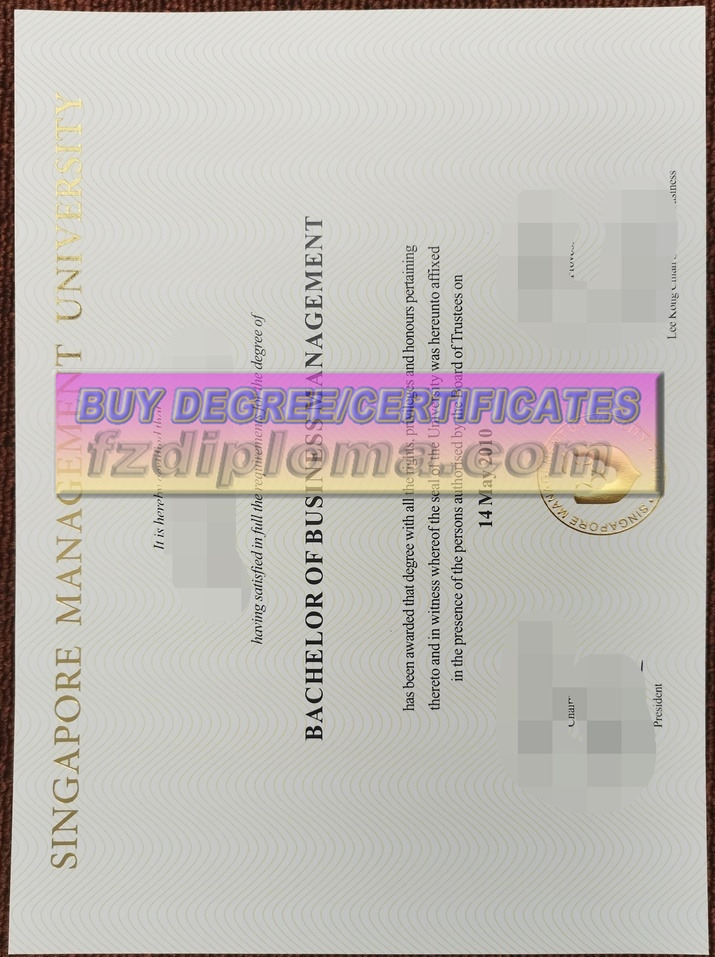 Replica Singapore Management University (SMU) Degree: Your Path to Global Recognition