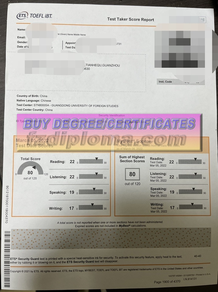 Buy Fake TOEFL Certificate: Is It Worth the Risk?