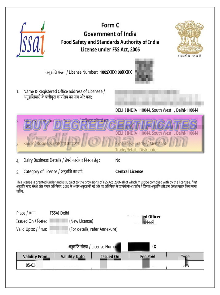 Copying a Fake Indian Food Safety License (FSSAI): A Guide