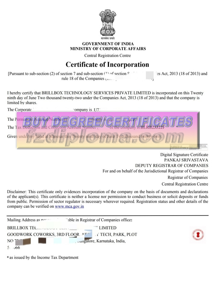 How Fast Can You Get a Fake Indian Company Registration Certificate or Business License?