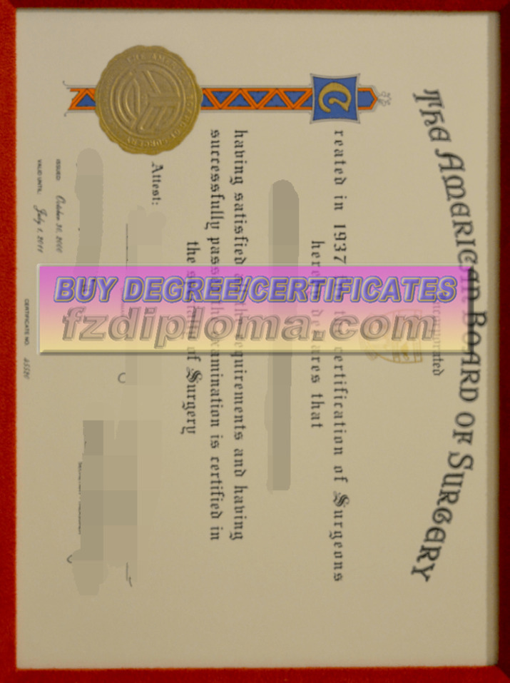 How to Make a Fake American Board of Surgery (ABOS) Certificate: A Step-by-Step Guide
