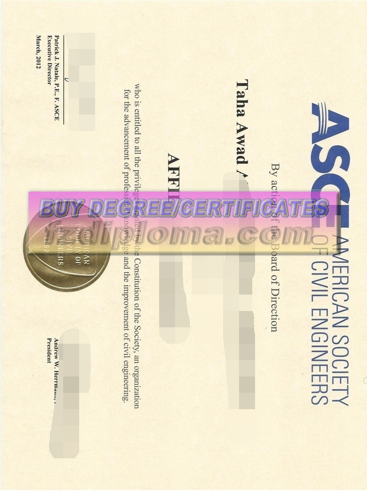 How to Make Fake American Society of Civil Engineers Certification