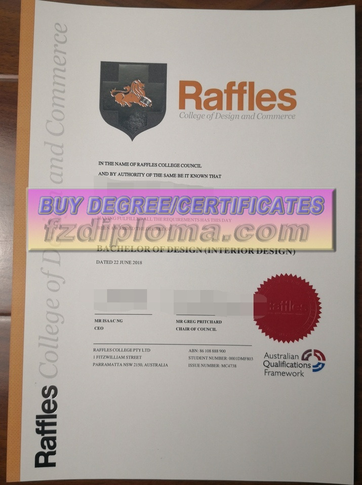 Purchase Fake Raffles College of Design and Commerce Certificate: What You Need to Know