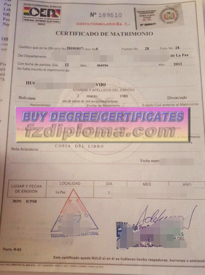 Where to Order a Fake Bolivian Marriage Certificate: Top 5 Reliable Sources