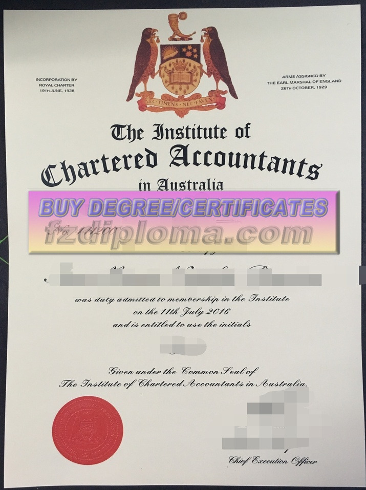 Where to Order a Fake Institute of Chartered Accountants Australia (ICAA) Certificate?